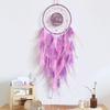 Stylish Dreamcatchers Wall Hanging Ornament with Unique Feathered Detail and Flower Beads for Adults and Kids Bedroom