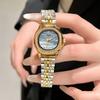GEDI Ladies Watches Luxury Diamond Watch Fashion Shell Dial Steel Strap Calendar Quartz Vintage Women's Watches New