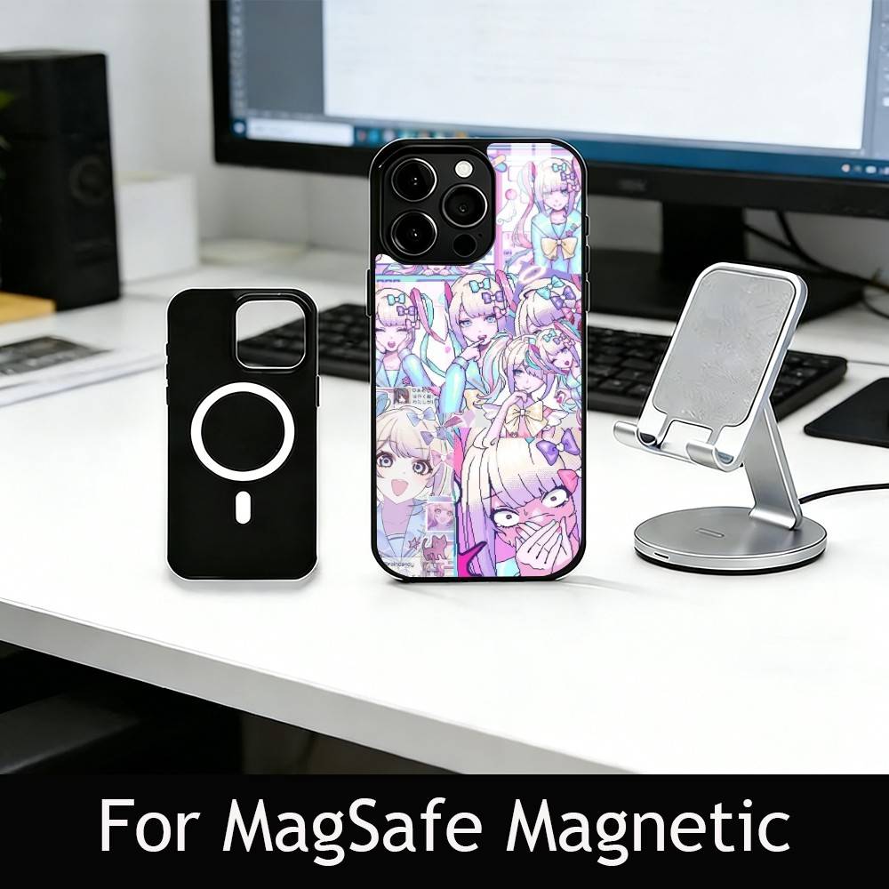 k-KAngel Phone Case For iPhone17,16,15,14,13,12,11 Plus,Pro Magnetic with Magsafe Wireless Charging