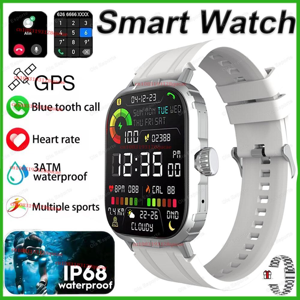 Military Smartwatch GPS Men IP68 Waterproof Outdoor Sports Tracker HD Bluetooth Calls Smart Watch New For Android IOS Hw12
