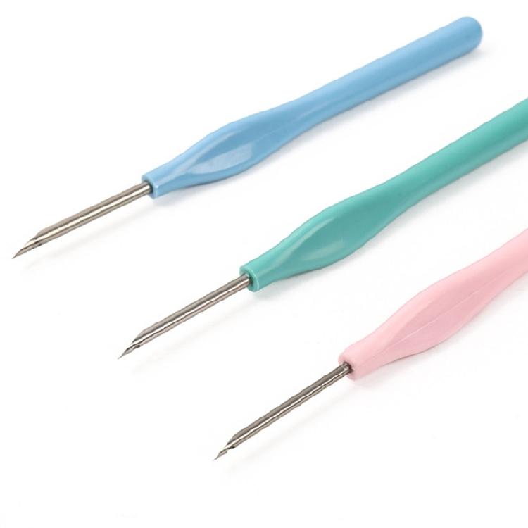 Pack Of 4 Punching Needle Embroidery Pen 2.5/3/3.5/5.0mm Needle Head for Beginner Hobbyists Embroidery Stitching Craft