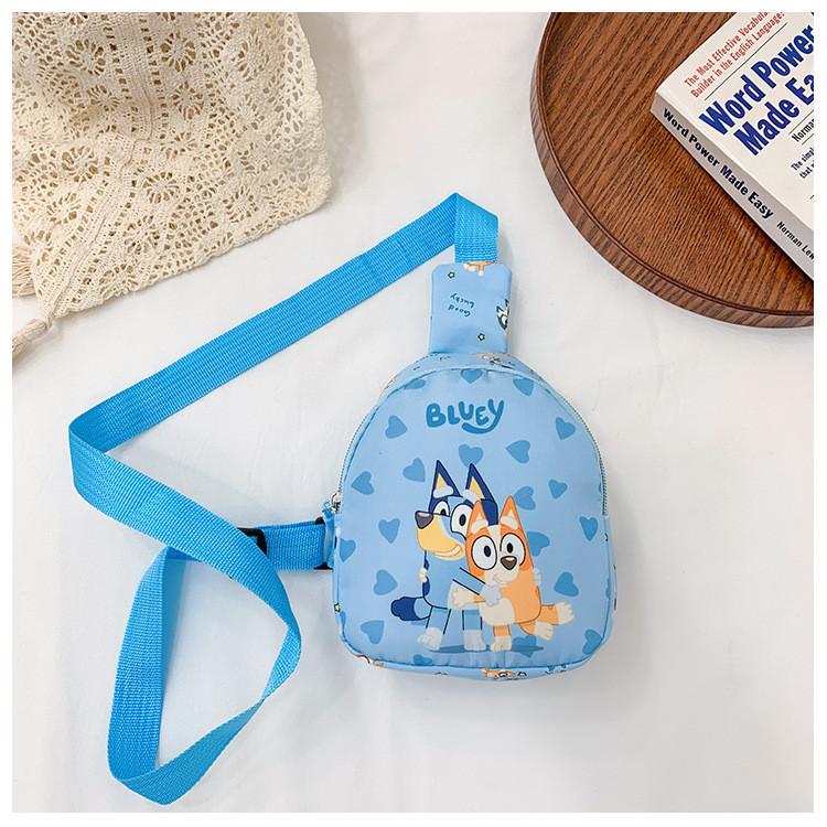 Pattern Bluey Kids Shoulder Crossbody Chest Bag Animal Outdoor Cartoon Gift