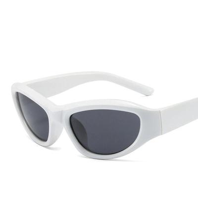 Beliebte Damen Sonnenbrille Punk Sonnenbrille Einzigartige Ovale Sonnenbrille Herren Goggle Shades Spiegelnd Bunt Y2K Brillen