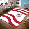Area Rug US Soccer USA Logo Red White Waves Patriotic Carpet Living Room Office Decor Gift for Men