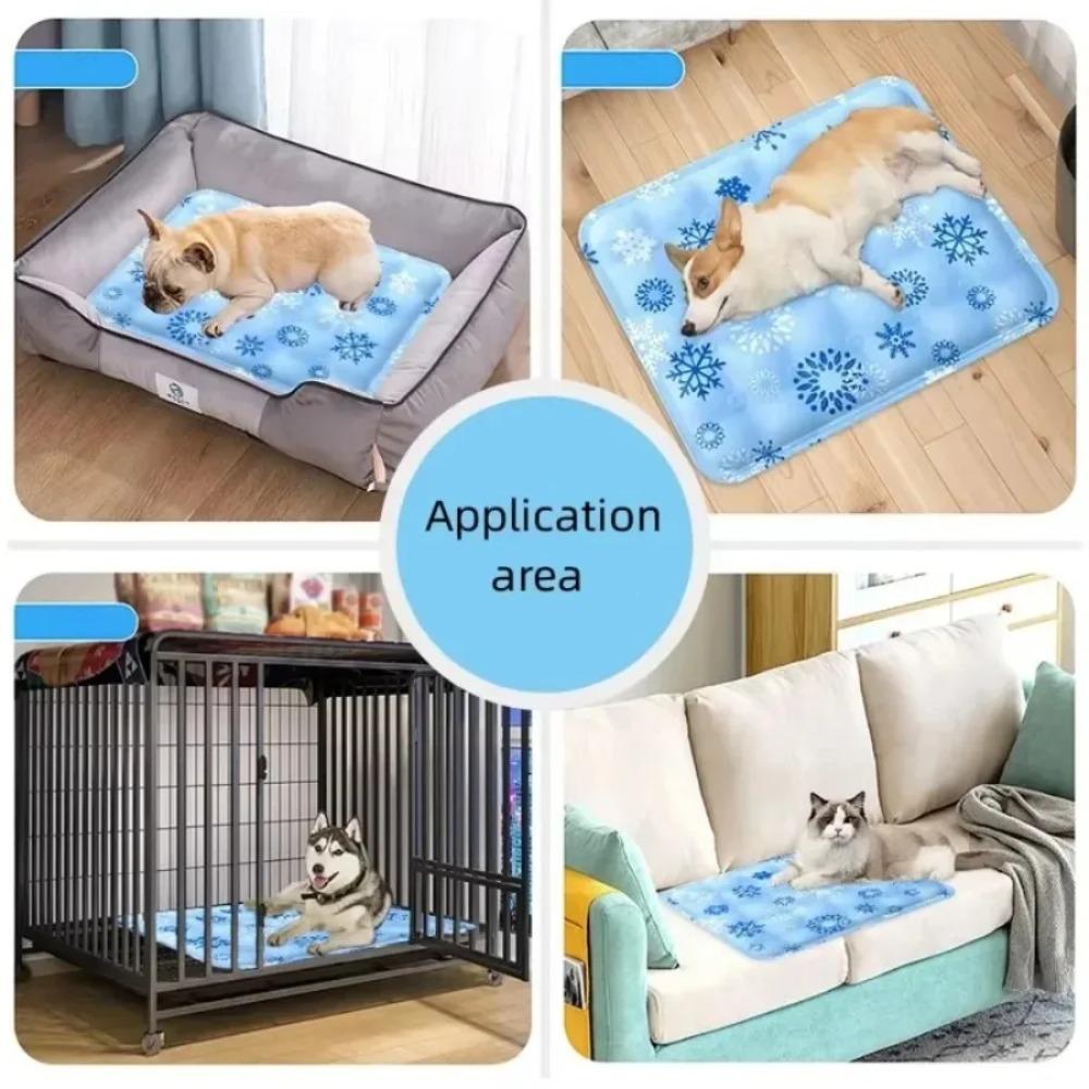 Summer Cooling Pet Water Bed Cushion Ice Pad Cat Sleeping Square Mat for Puppy Dogs Cats Pet Kennel Top Quality Cool Cold