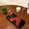 Lava Eruption  Phone Case For iPhone 17,16,15,14,13,12,11 Plus,Pro Max,XS,Soft Silicone Black Cover