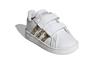 Adidas Neo GRAND COURT Abrasion Resistant Low top Skateboard Shoes White Gold Infant And Toddler FZ3528