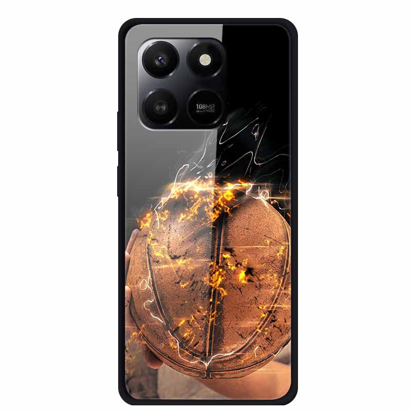 Glass Case For Honor X7d Play 10T 5G Case Soft Bumper Hard Tempered Glass Back Cover For Honor 400 Smart 2025 Phone Cases Fundas