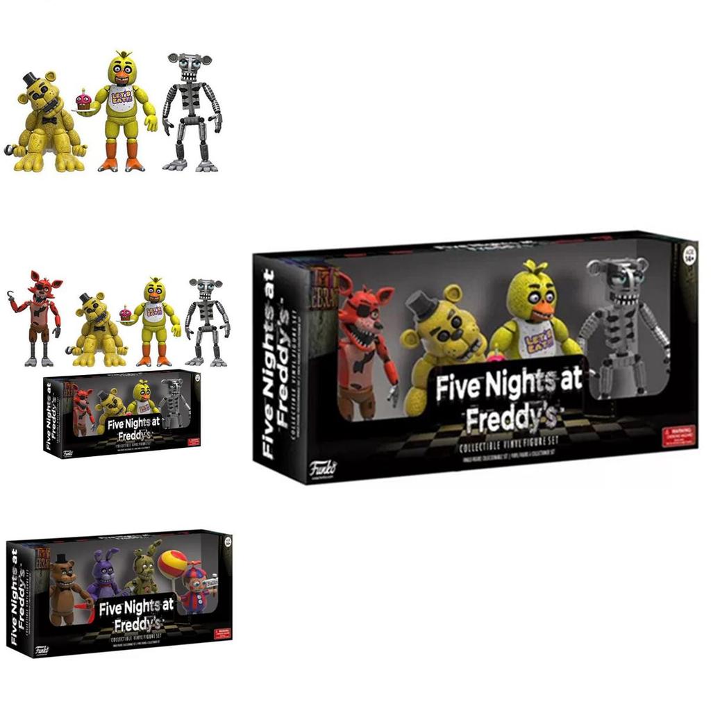 Atemberaubende 4 Stück Five Nights At Freddy's Pizza Simulator Actionfiguren für die ultimative Sammlung