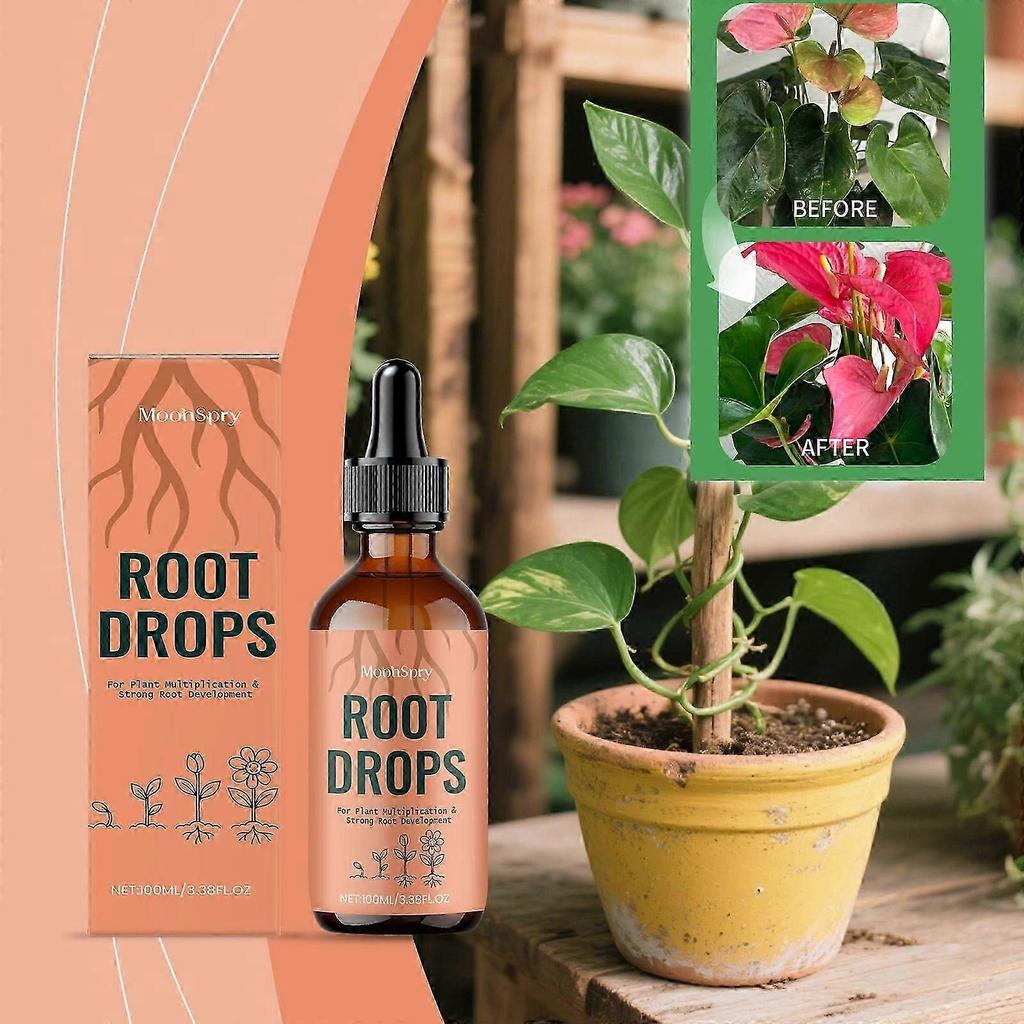 1~5X Root Drops - Liquid Rooting Hormone | Fast Propagation, Stronger Roots | Works In Water, Soil, Leca, Moss | for All Indoor Houseplants neW