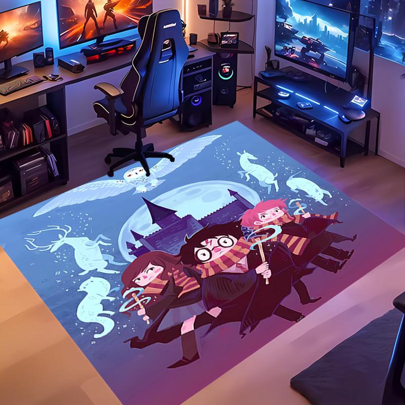 1pc Harry Potter Entrance Mat, Non-Slip Mat Area Rug,Room Decor, Outdoor Decor, Kitchen Rug,Doormat - Machine Washable, Easy to Clean