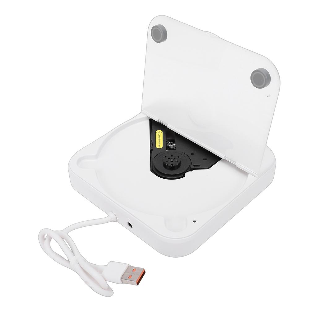Portable Car CD Player External CD Drive Device with USB AUX Ports Remote Control Anti Skip for Laptop TV Home Stereos