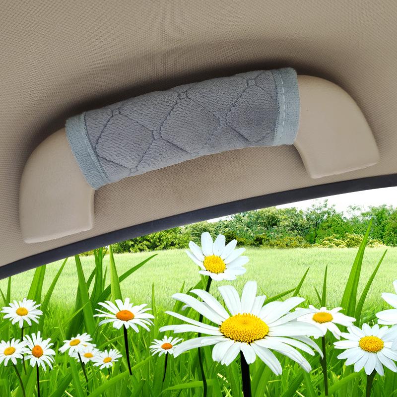 Car Door Armrest & Handle Flannel Cover - 4 Seasons Decorative Interior Protection