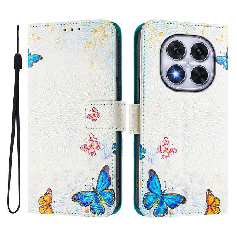 Luxusní vyklápěcí kožené pouzdro pro Xiaomi Poco X7 Vyklápěcí kryt na pro Xiomi Mi X7 M7 Pro X7Pro 5G C75 Peněženkové tašky Květinové pouzdra Etui 2025