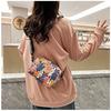Cartoon Oxford Cloth Crossbody Bag for Women, Cute Print Square Shoulder Purse, Casual Daily Handbag CLE