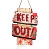 Halloween Wooden Hanging Sign for House Party Decoration Garden Outdoor Use