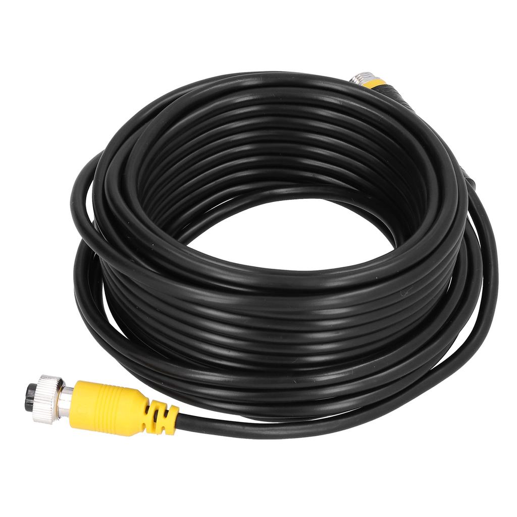32.8ft 4Pin Video Extension Cable with Waterproof Shielded for CCTV Rearview Camera Truck Trailer Trailer Bus