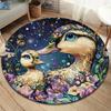 Colorfulanimal Round Area Rug,Carpet Rug for Living Room Bedroom Sofa Playroom Decor,Non-slip Floor Mat