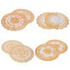 2PCS 30cmx30cm Table Mats Gold Dining Table Placemats for Wedding Party Supplies