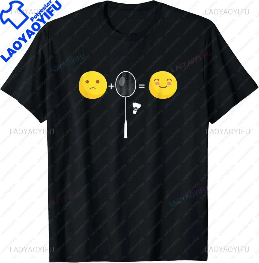 Badminton Love Happy Team Player Coach TShirt Funny Men Clothing Tops Streetwear  Graphic T Shirts Ropa Hombre