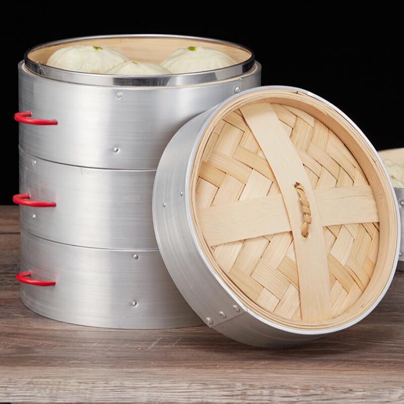 Traditional Bamboo & Aluminum Steamer Collection