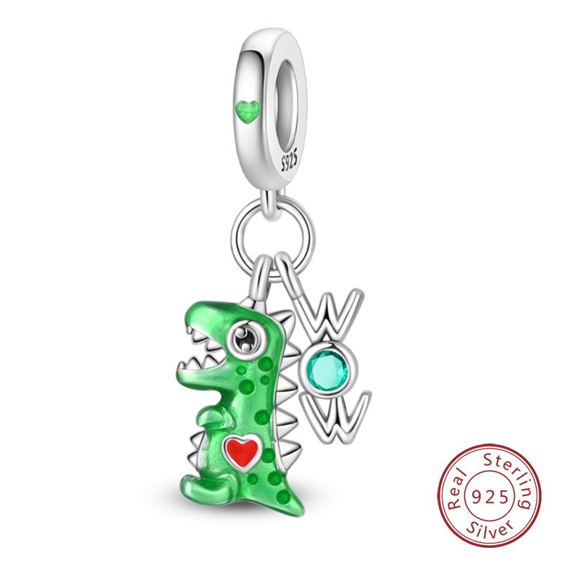 New Winter Charms Bead Copper Snowflake Snowman Penguin Deer Dangle Fit Bangle Bracelet Necklace Diy Jewelry