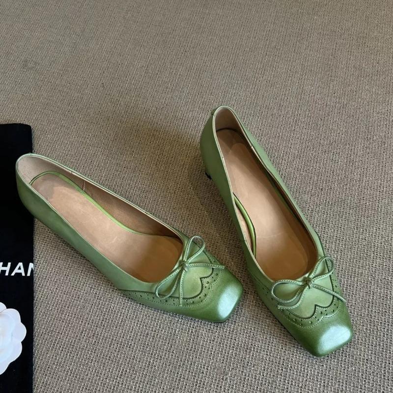 Fashion Casual Mid Heel Mary Jane Chunky Heel Single Shoes Spring Autumn New Style Versatile Retro Korean Fashion Women's Footwear
