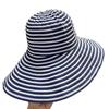 Foldable summer striped bucket hat new women's sun protection big brim sun hat versatile fashion sun hat