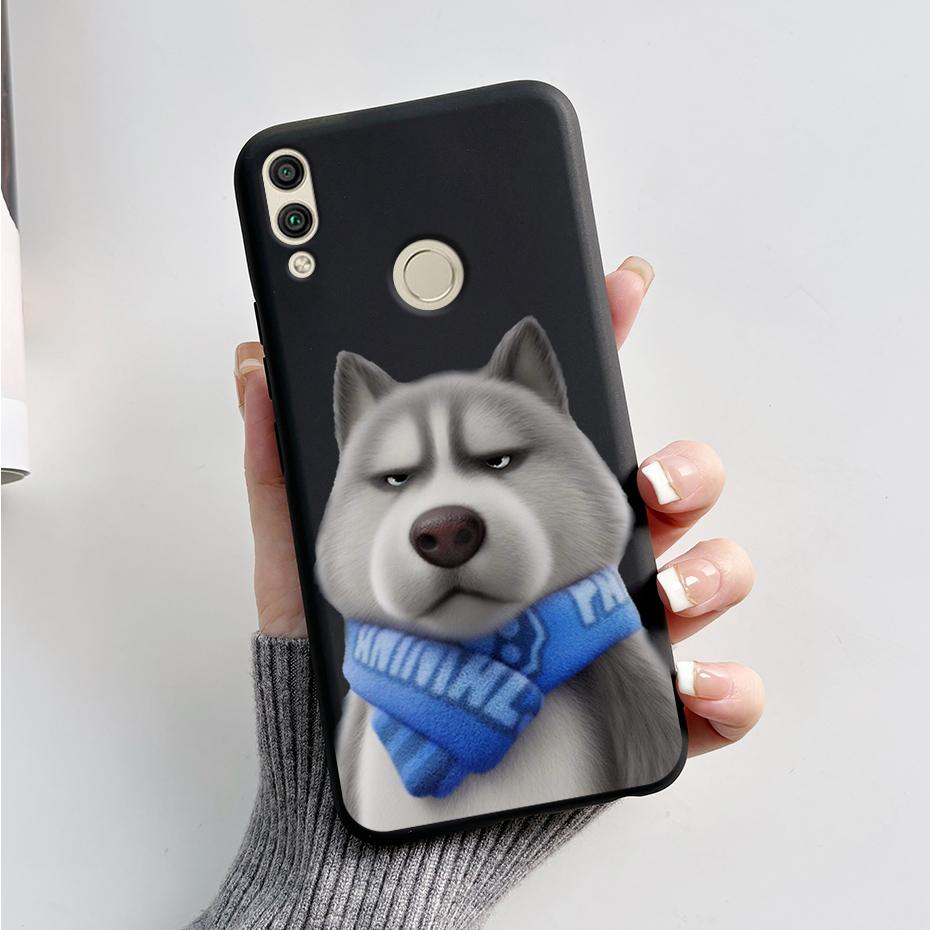 For Huawei Honor 8X Case Honor 8A 8C 8S Cover Cute Rabbit Panda Painted Soft TPU Phone Case For Honor 8A 8C 8S 8X Honor8X Fundas