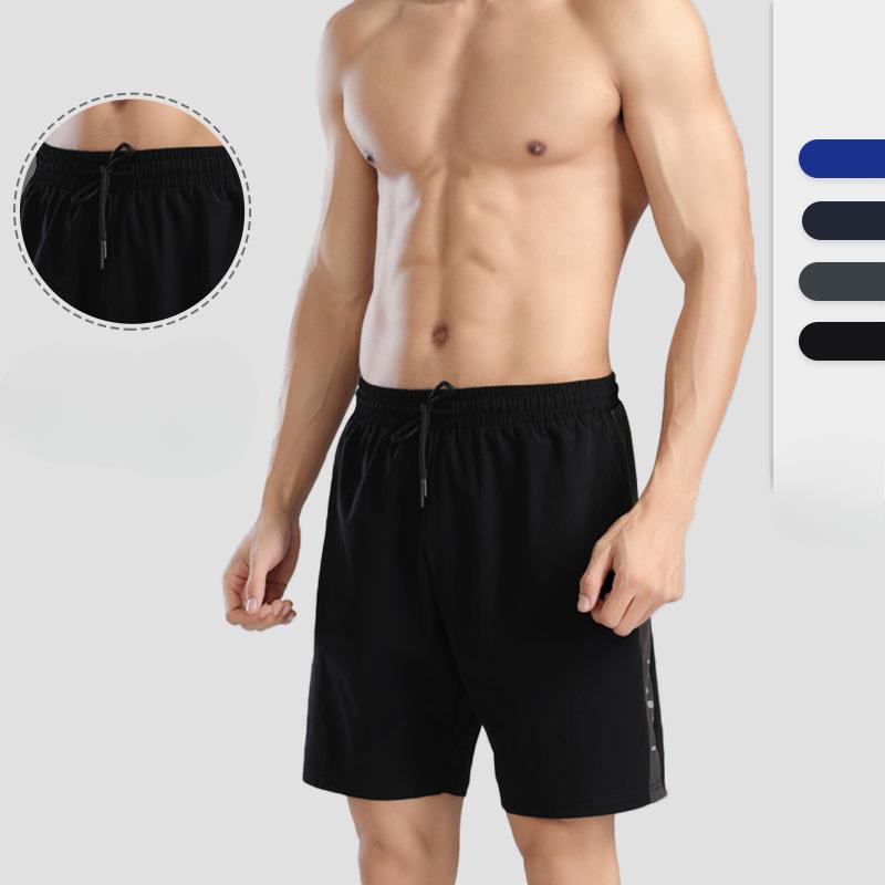 Summer Men's Nylon Ice Silk Loose Casual Five Quarter Shorts Running Fitness Quick Drying Sports Shorts Men’s