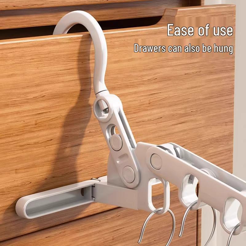 New User Offer: Five-Hole Foldable Multifunctional Hanger for Travel and Hotels
