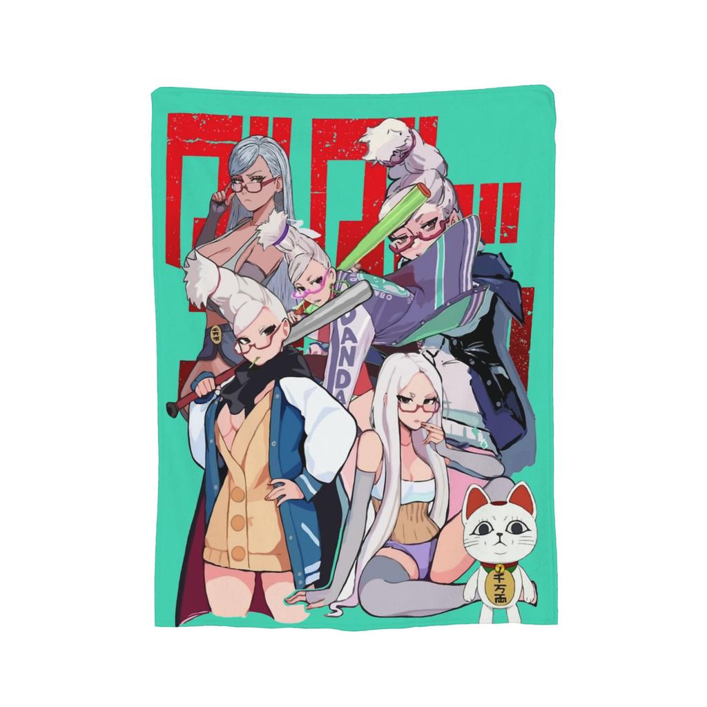 Anime Okarun Dandadan Flannel Blanket Awesome Throw Blankets for Sofa Bedding Lounge 125*100cm Quilt,