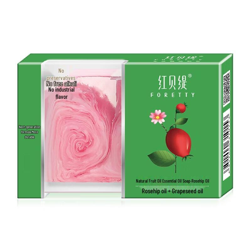 Foretty Fruit Oil Rose Essential Oil Soap (2-Pack)