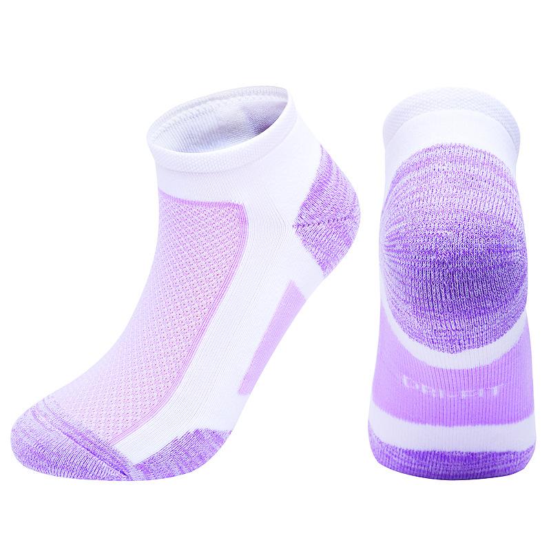 Sport Socks Women Men Outdoor Activity Athletic Running Training Marathon Short Sock Cotton Cushion Breathable Fitness Ankle Low Cut Sock