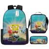 Spongebob Squarepants Children'S School Bag Male And Female Students Backpack Kindergarten Cute Cartoon Backpack Pencil Bag