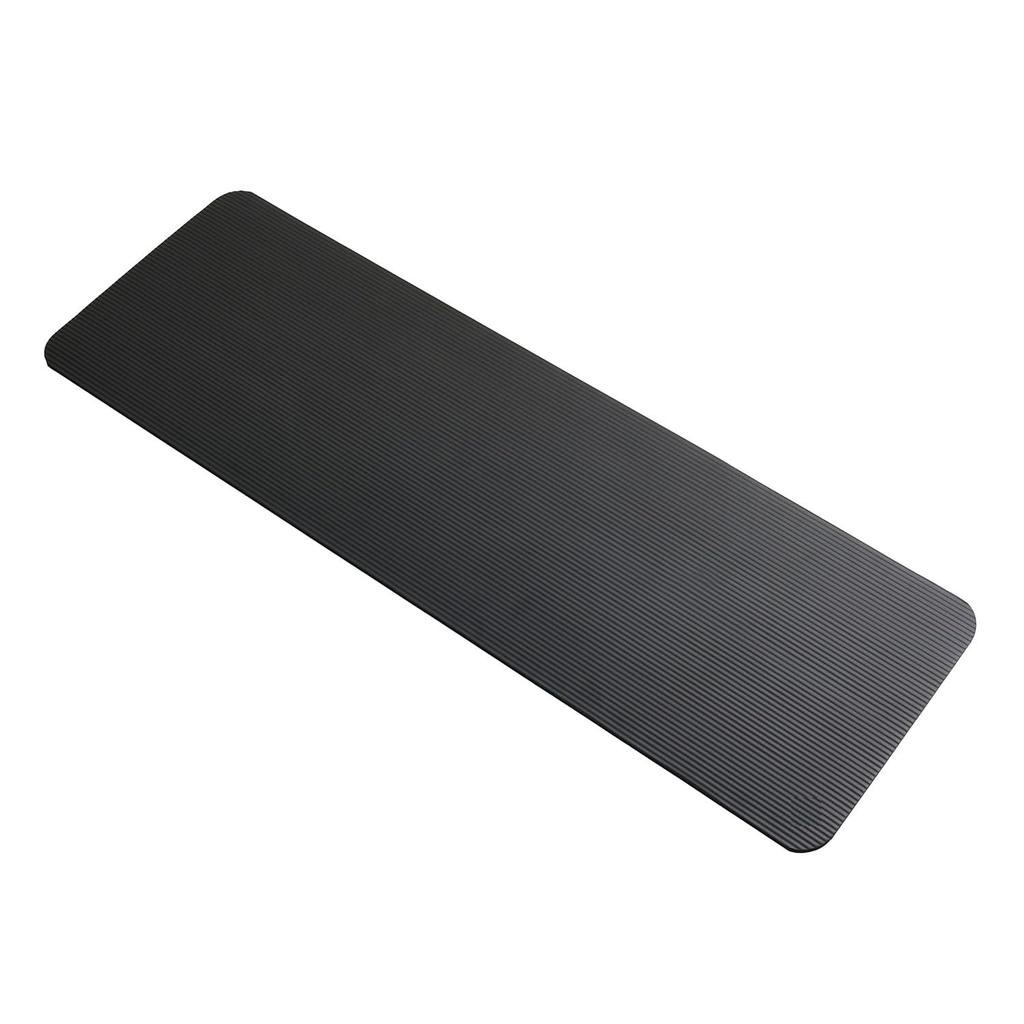 13mm Extra Thick Yoga and Exercise Mat with Carrying Strap, Black