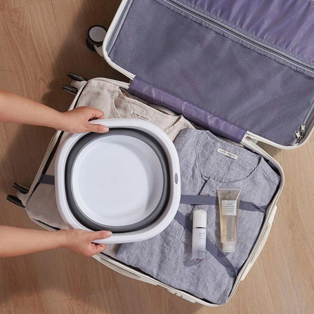 Dishpan Saving Space Bathroom Kitchen Bathroom Accessories Bath Basin Laundry Tub Wash Basin