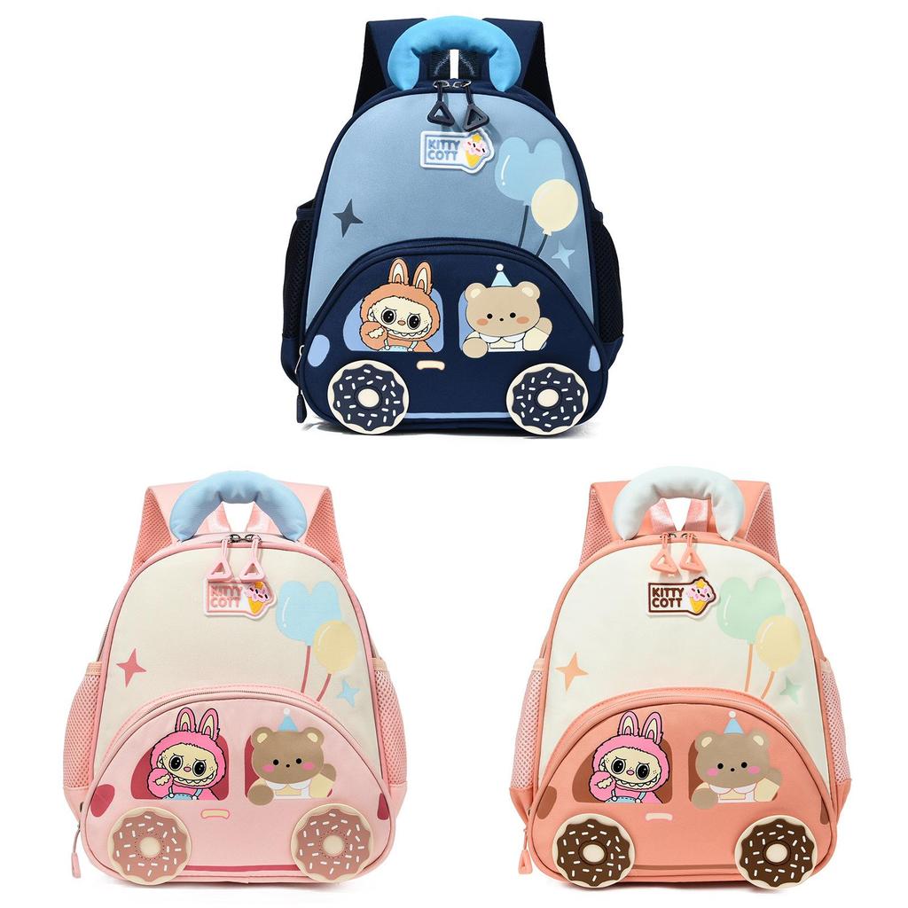Cartoon Kids Labubu Backpack For Preschool With Breathable Oxford Fabric For School Use