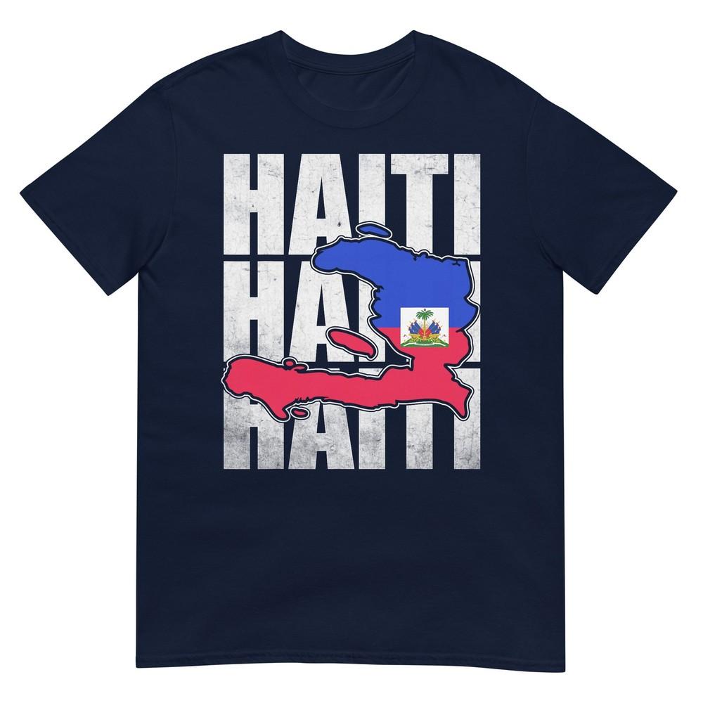 Cool Happy Haitian Flag Day Haiti Map Pride Unisex Unisex Kids Tshirt S
