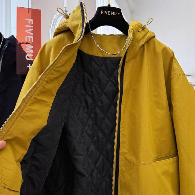 Damenjacken Winter Baumwolljacke Mit Kapuze Verdickt Samt Windjacke Locker Lässige Jacke Oberteil