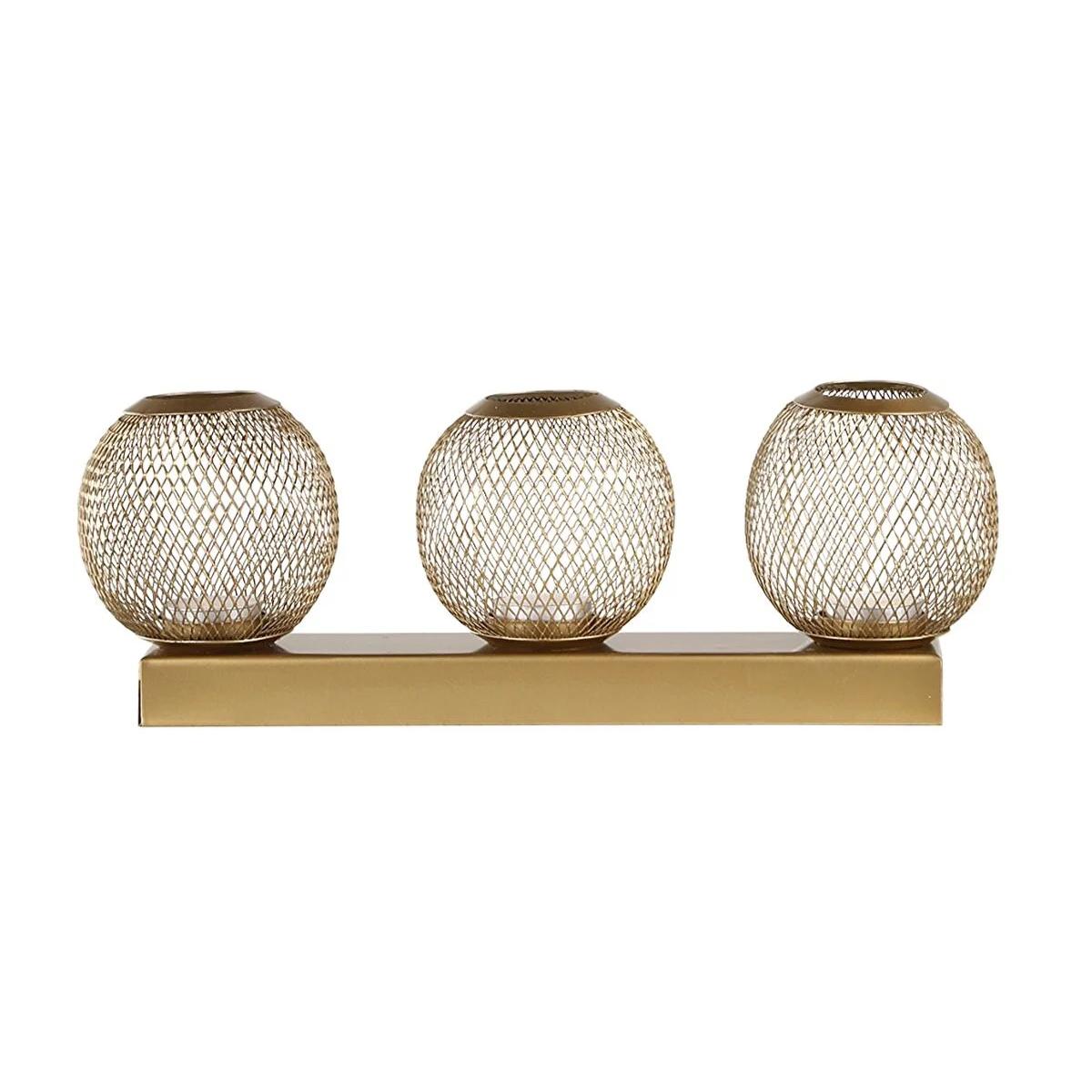 

3 шт., винтажный декоративный подсвечник для чайной свечи, украшение для дома, аксессуары для гостиной, орнамент 12,5x30 см