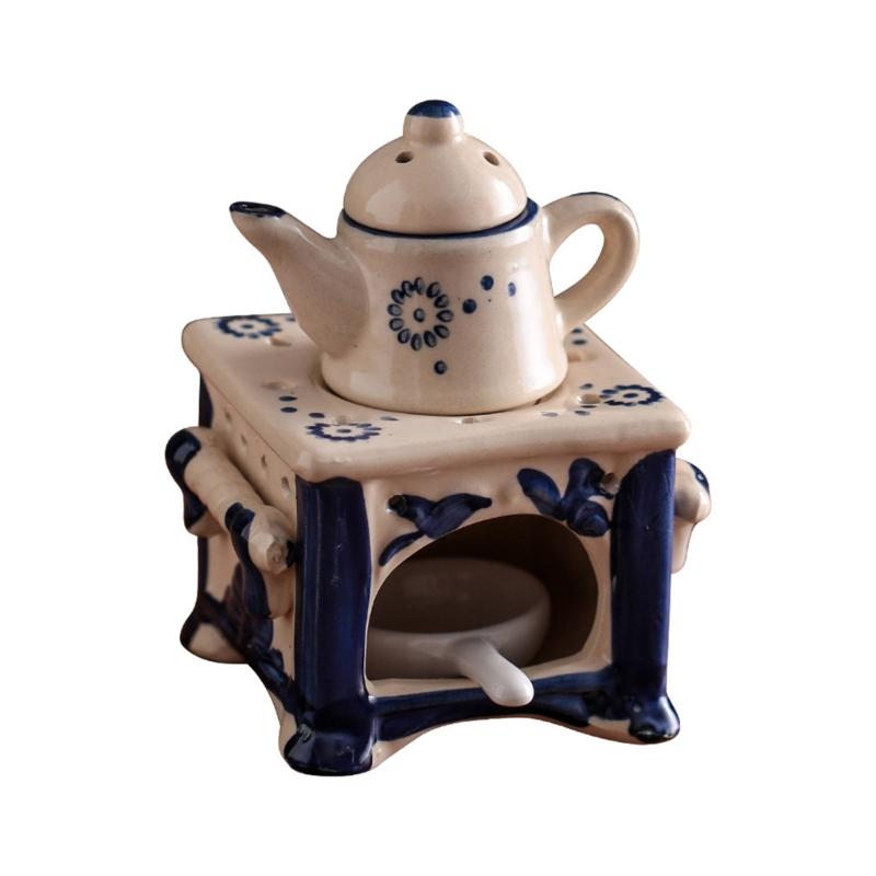 

Essential Oil Burners Wax Melt Burners Fragrances Wax Warmer,Ceramic Tealight Candle Holder Scented Diffuser Home Decors 1