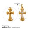 Ocean Wind Retro Diy Key Love Pendant Stainless Steel Gold-Plated Various Style Accessories