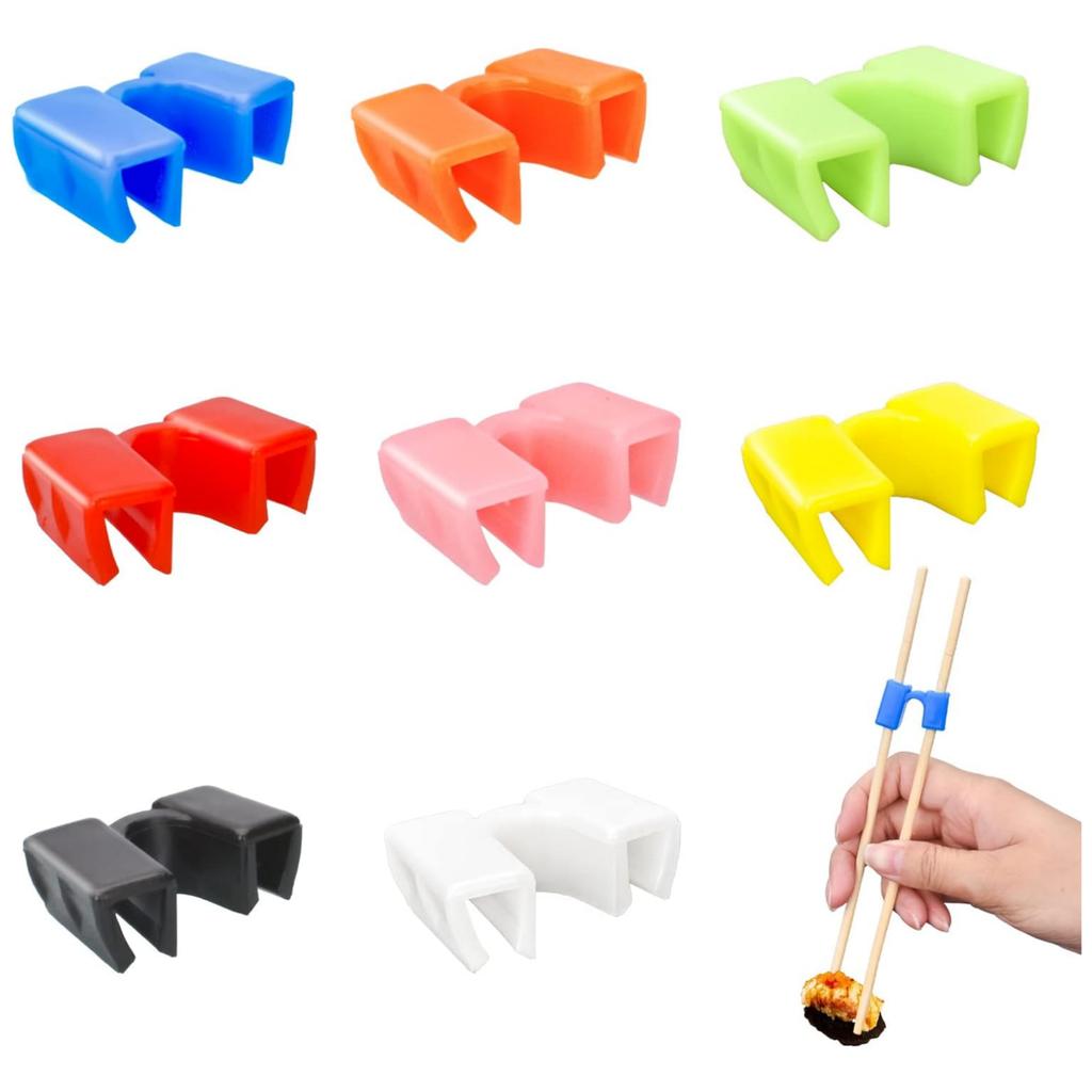 5/6/8PCS Training Chopsticks for Adults Beginner Trainers or Learner - Only Chopsticks Trainers Helpers Plastic Hinges Connector