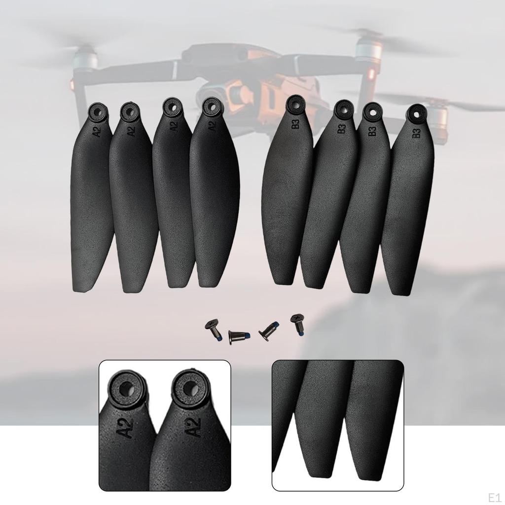 8 Pieces Drone Propellers with Release Portable Lightweight Spare Parts 2.28inch for E88Max S1S M8