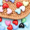 50Pcs Jewelry Findings Acrylic Bracelet Necklace Accessories DIY For Jewelry Making Charms Heart Beads Loose Beads