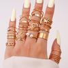 Adjustable Open Rings for Women - Heart, Butterfly & Design, 22 Piece Set