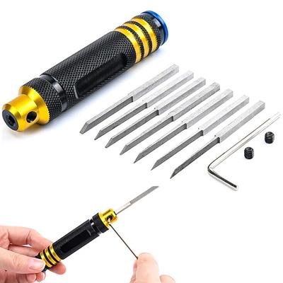 Precision Knife Hobby Cutting Tool 0.1/0.2/0.4/0.6/0.8/1.0/2.0mm Blades for Carving Engraving Cutting Building Making DIY Tools