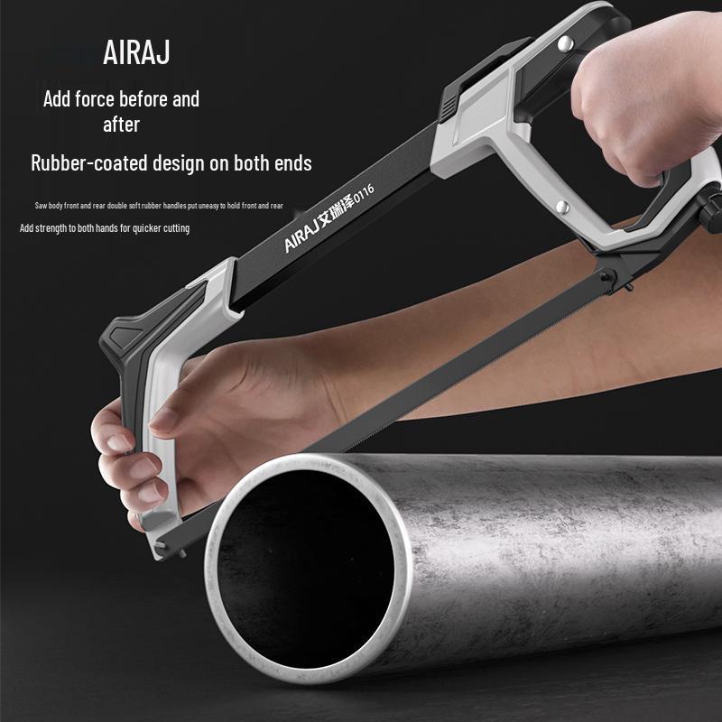 Compact Household Handheld Hacksaw with Iron Blade and Frame