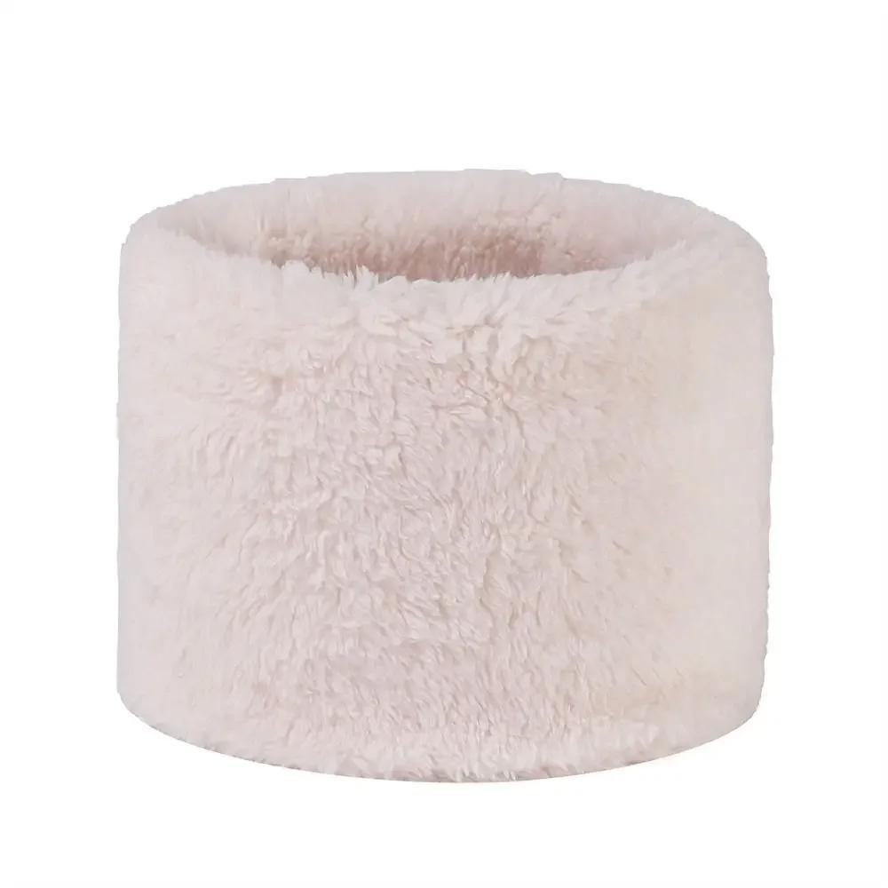 Fashionable Plush Neck Gaiter Keep Warm Solid Color Cold-proof Collar Half Face Mask For Autumn Winter Face Cover
